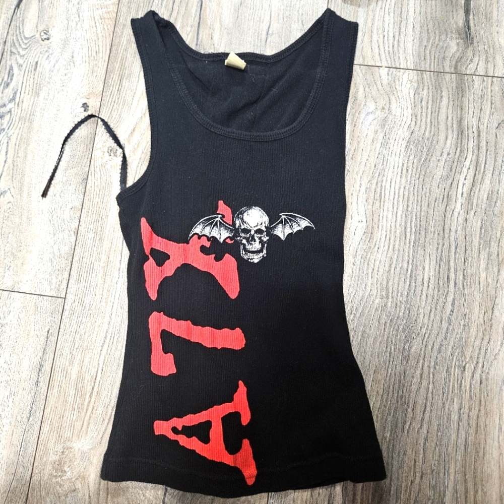Y2K Vintage Hot Topic Mall Goth Womens Size M tank top DIY OAK Avenged Sevenfold